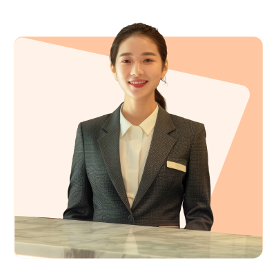 ผู้จัดการโรงแรม / ผู้ช่วยผู้จัดการ Front Office/Receptionist ฝ่ายขายและการตลาดโรงแรม Event & MICE Coordinator บาร์เทนเดอร์ Food & Beverage Management Hotel Content / Digital Marketing